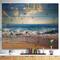 Designart - Sea Sunset - Seascape Photography Print on Natural Pine Wood